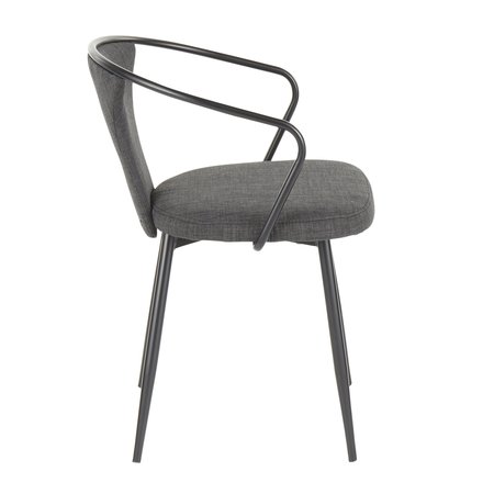 Lumisource Waco Upholstered Chair CH-WACOUP BKDGY